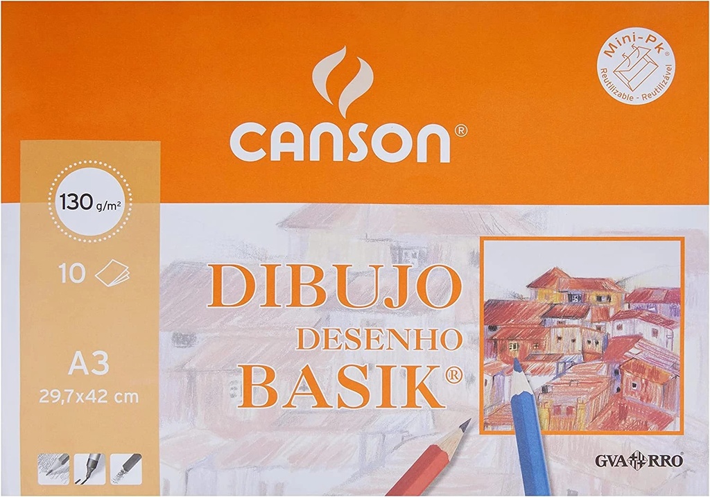 [10801074] LAMINA G-C DIBUJO BASIK M.PK 10 A3 LISA