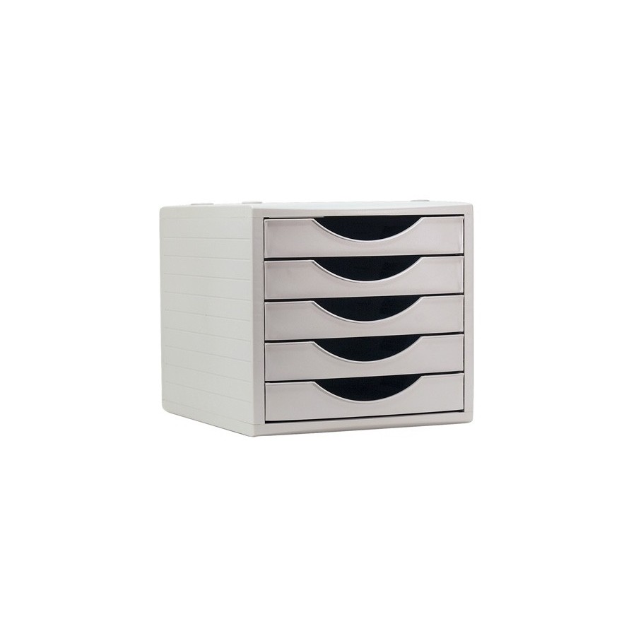 MODULO 5 CAJONES GRIS/GRIS