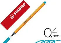 Oficina y Papeleria ROTULADOR PUNTA FINA POINT 88 0.4MM AZUL CLARO STABILO No. 88/31