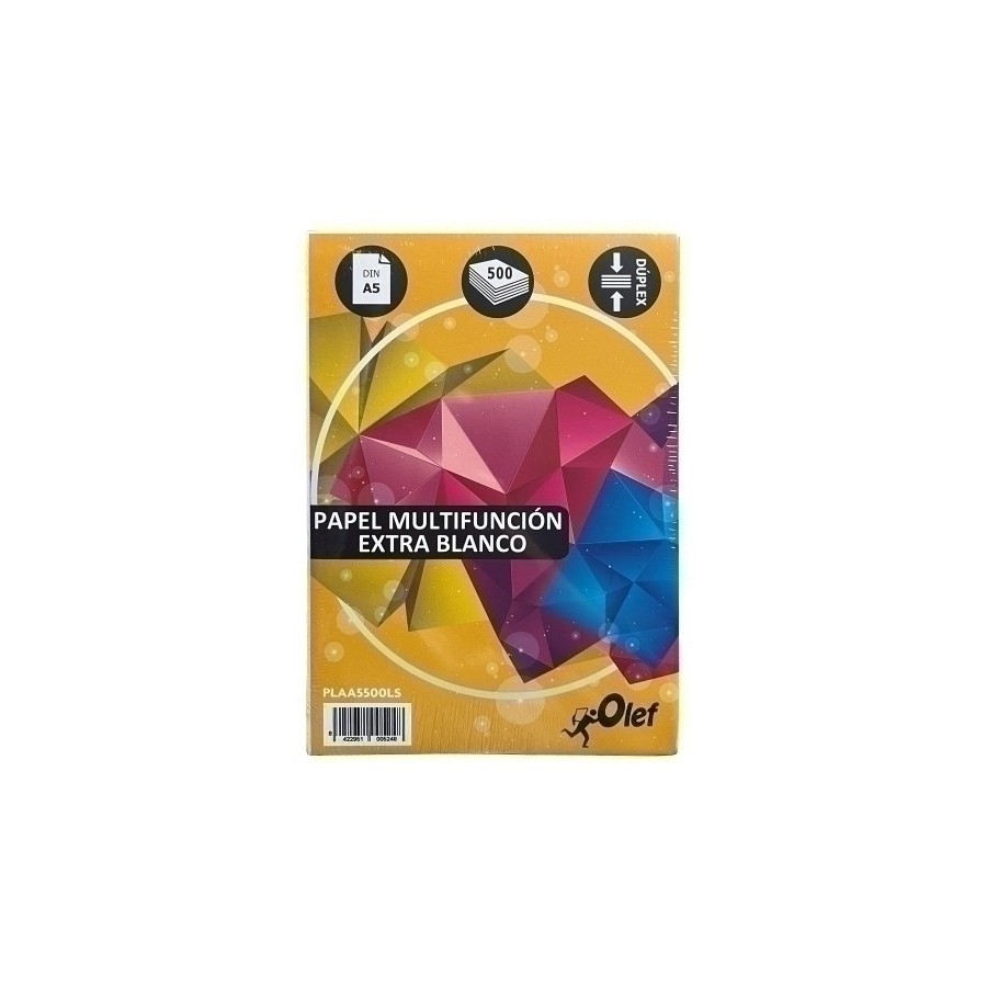 PAPEL A5 OLEF 80g 500h LISO (CUARTILLA)