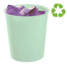 PAPELERA PLASTICO CERRADA A.2000 VERD.PS