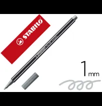 ROTUL.STABILO PEN 68 68/805 METALLIC PLATA
