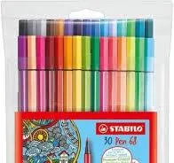 ROTUL.STABILO PEN 68 CAJA PLASTICO de 30