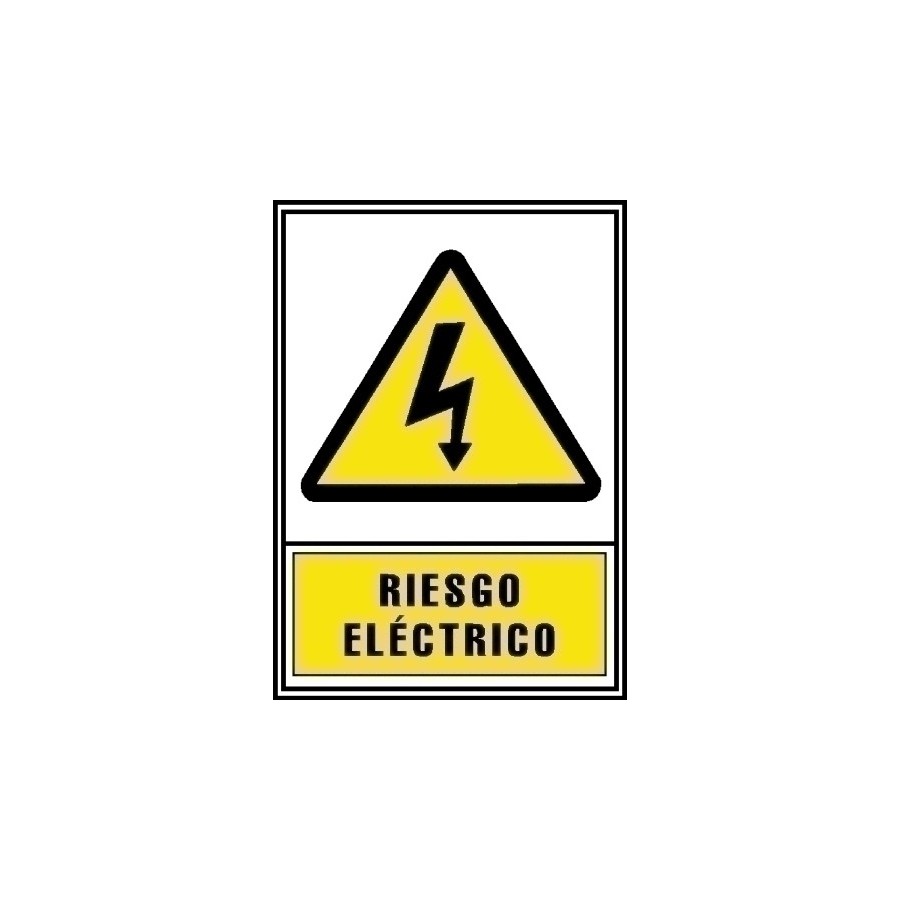 SEÑAL RIESGO ELECTRICO AMARILLO