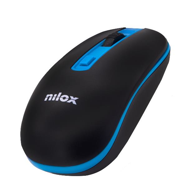 RATÓN NILOX INALAMBRICO RECEPTOR USB NEGR/AZUL