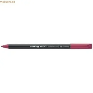 Rotulador Edding 1200 rojo carmín