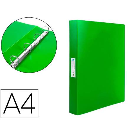 CARPETA  A4 LIDERPAPEL 4 ANLL 25MM POLIPROPILENO COL SURTIDO