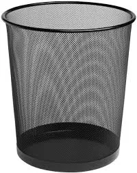 PAPELERA  REJILLA  PEQUEÑA NEGRA
