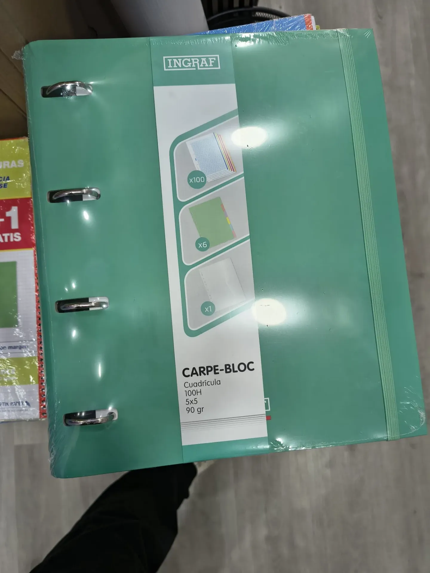 CARPEBLOCK A4 MEDITERRANEO C/ SEPARADOR RECAMBIO VERDE