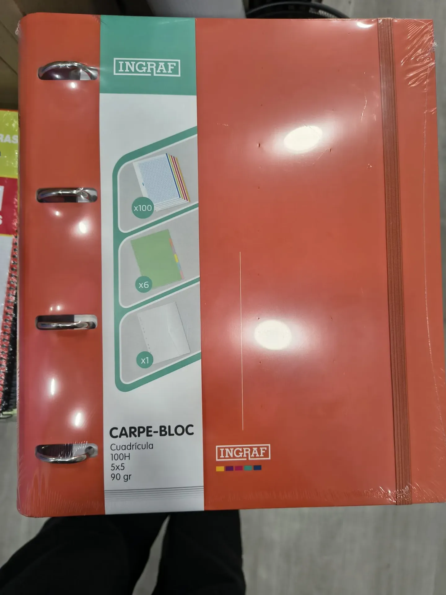 CARPEBLOCK A4 MEDITERRANEO C/ SEPARADOR RECAMBIO naranja