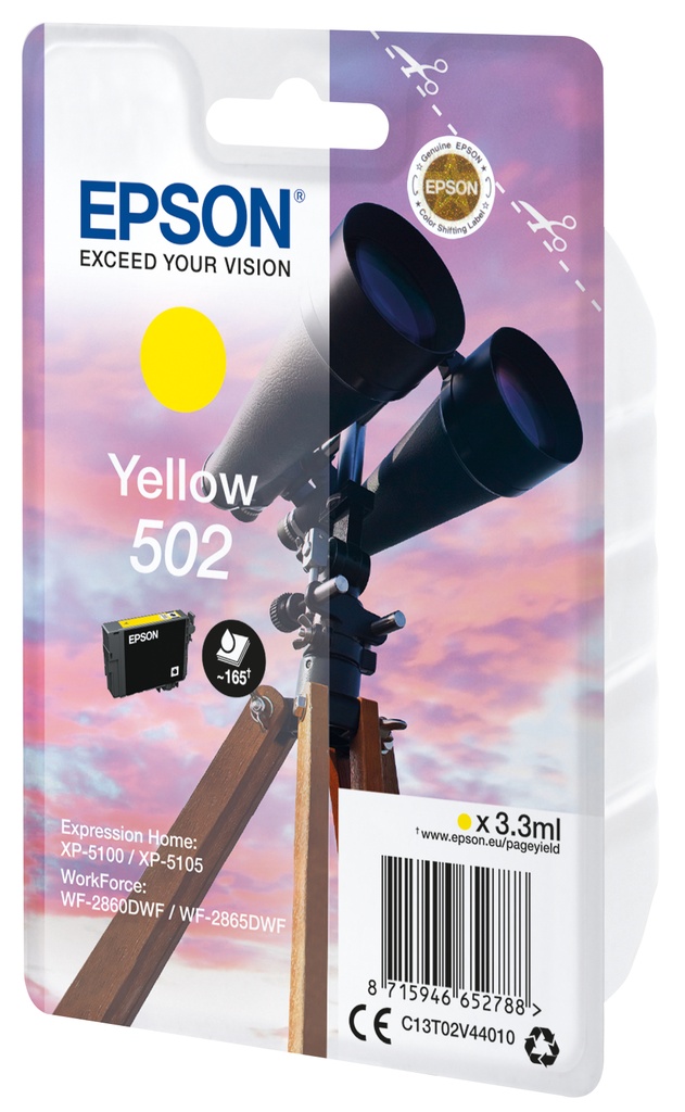 CARTUCHO EPSON 502 YELLOW