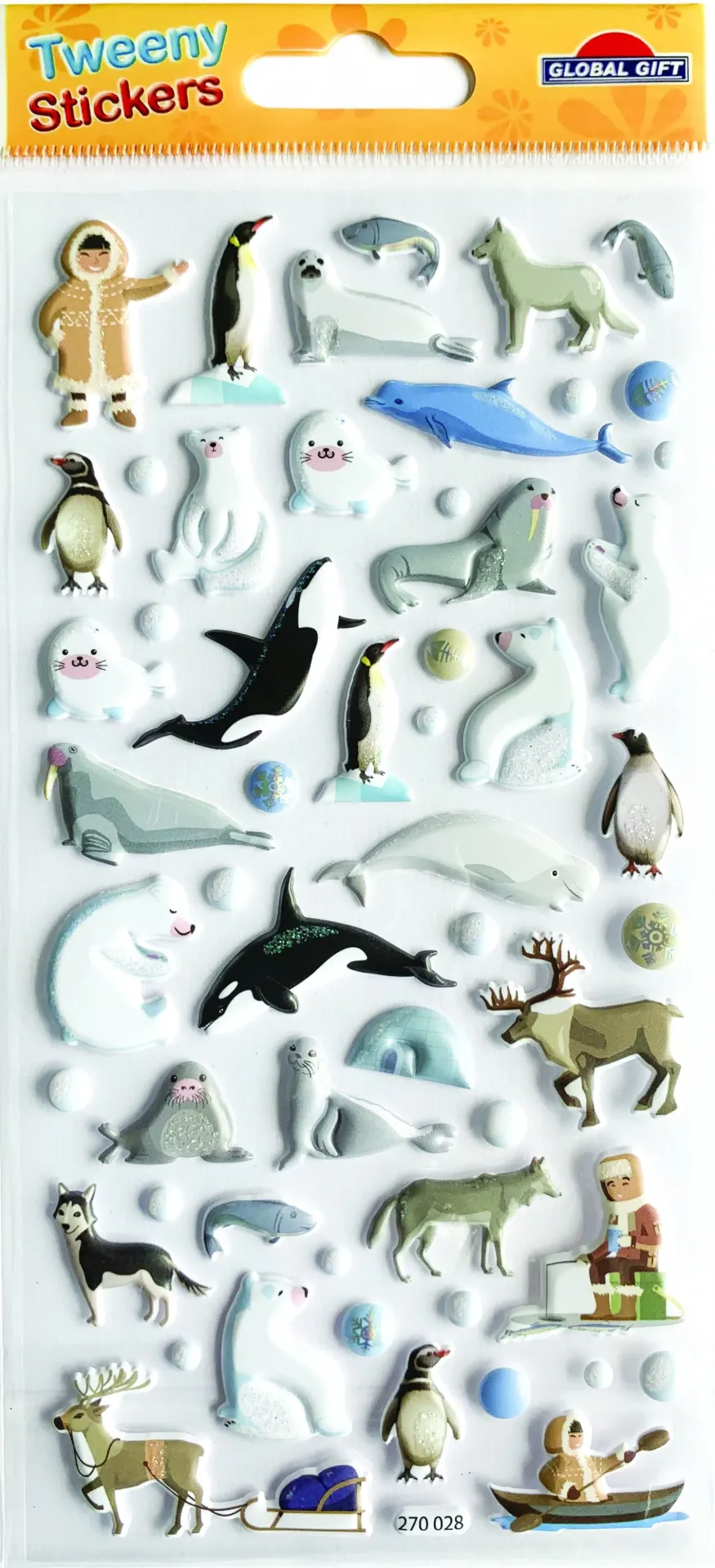 PPEGATINA TWEENY FOAM ESQUIMALES Y ANIMALES