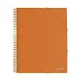 CARPETA DE 20 FUNDAS ESPIRAL EXTRA naranja