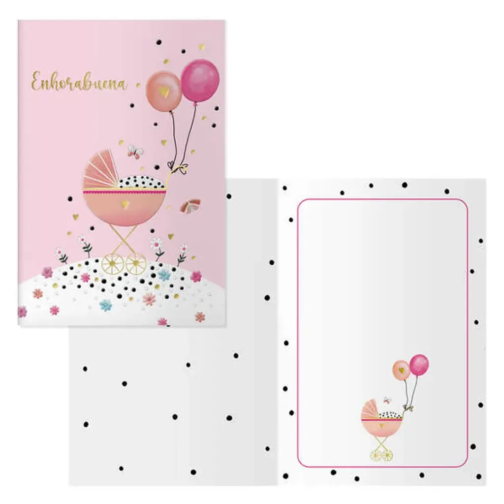 Tarjeta felicitación nacimiento