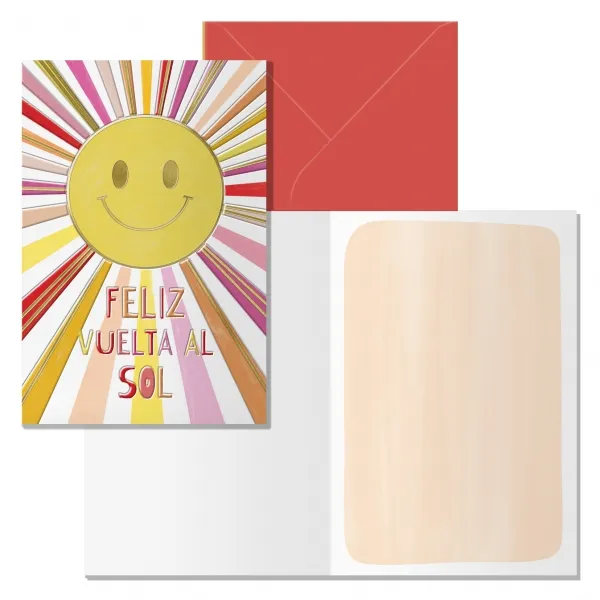 Tarjeta cumpleaños Feliz vuelta al sol