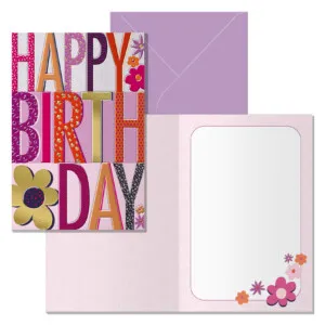 Tarjeta cumpleaños Happy Birthday