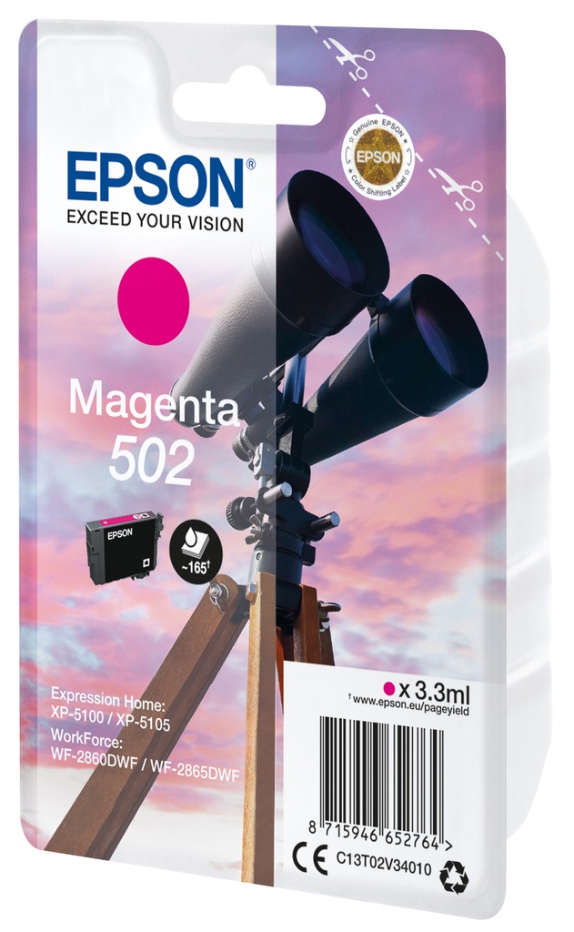 CARTUCHO EPSON 502 MAGENTA