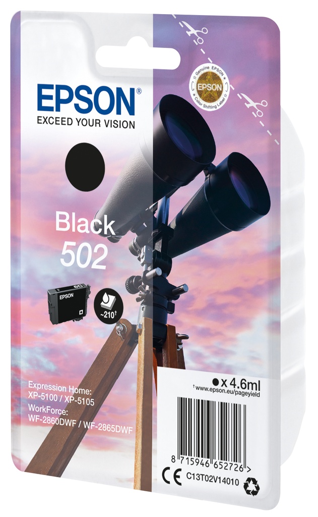CARTUCHO EPSON 502 BLACK