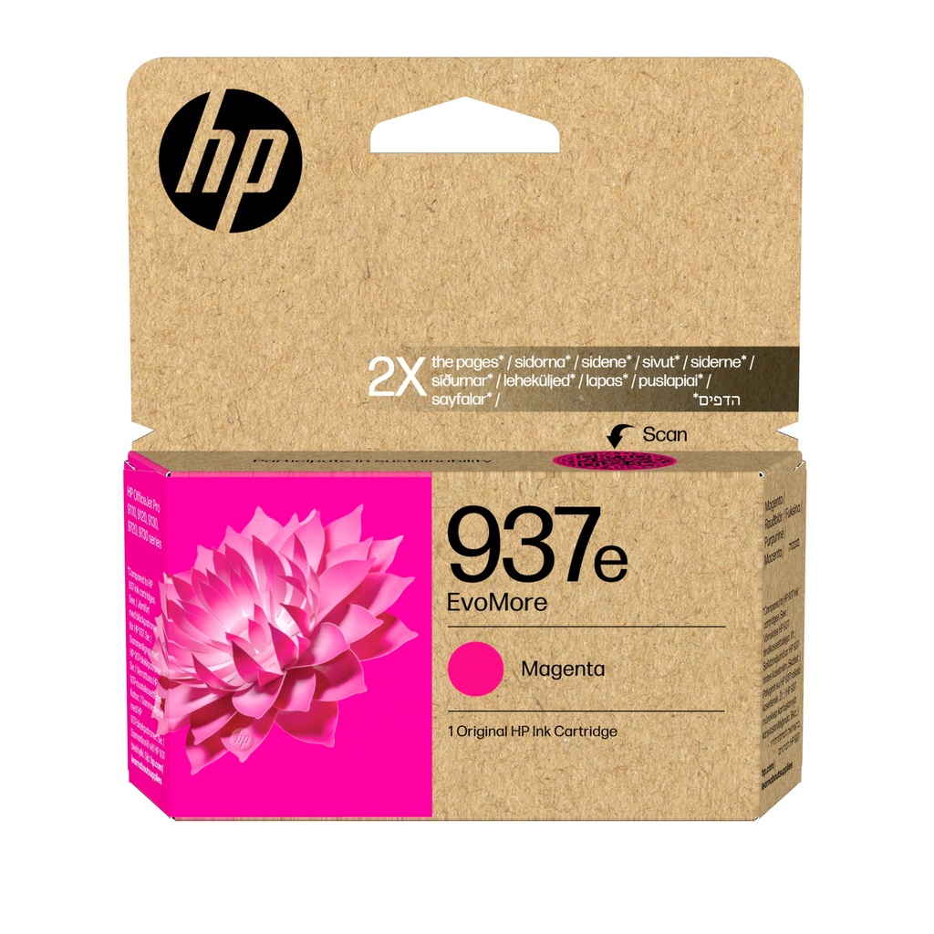 HP 937e XL Magenta Cartucho de Tinta Original