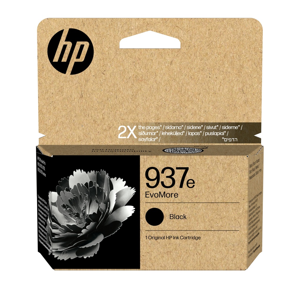 HP 937e XL Negro Cartucho de Tinta Original