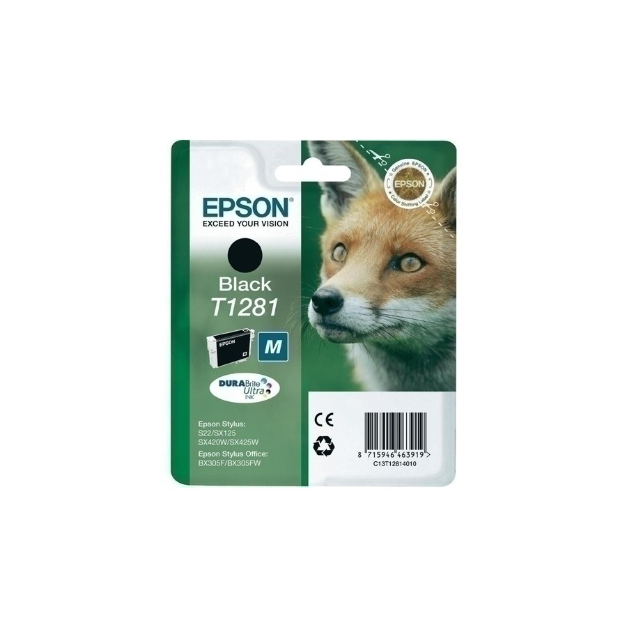 CART.IJ.EPSON T128140 NEGRO