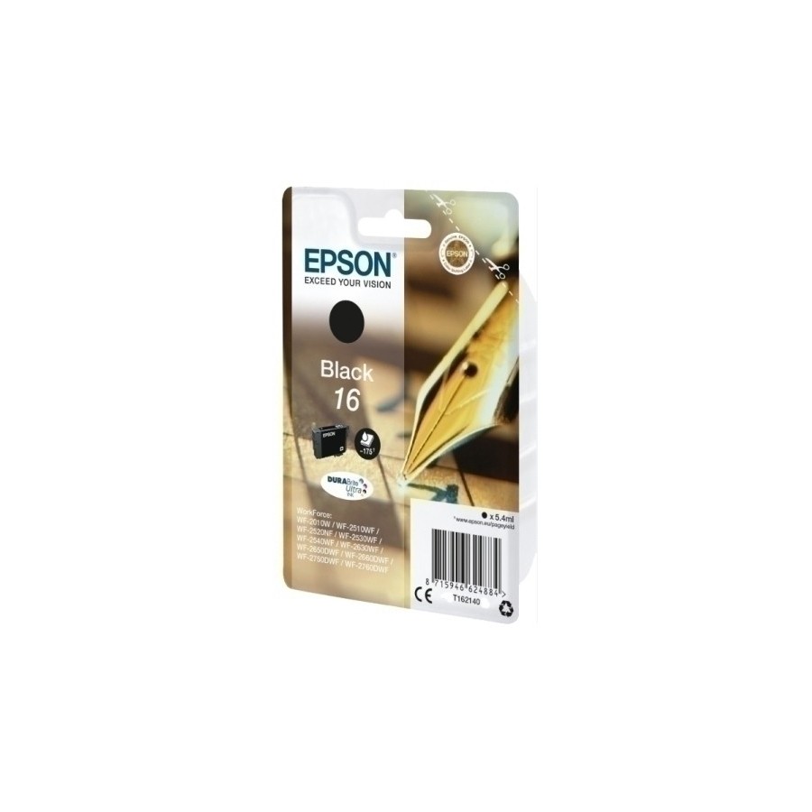 CART.IJ.EPSON T162140 Nº16 NEGRO