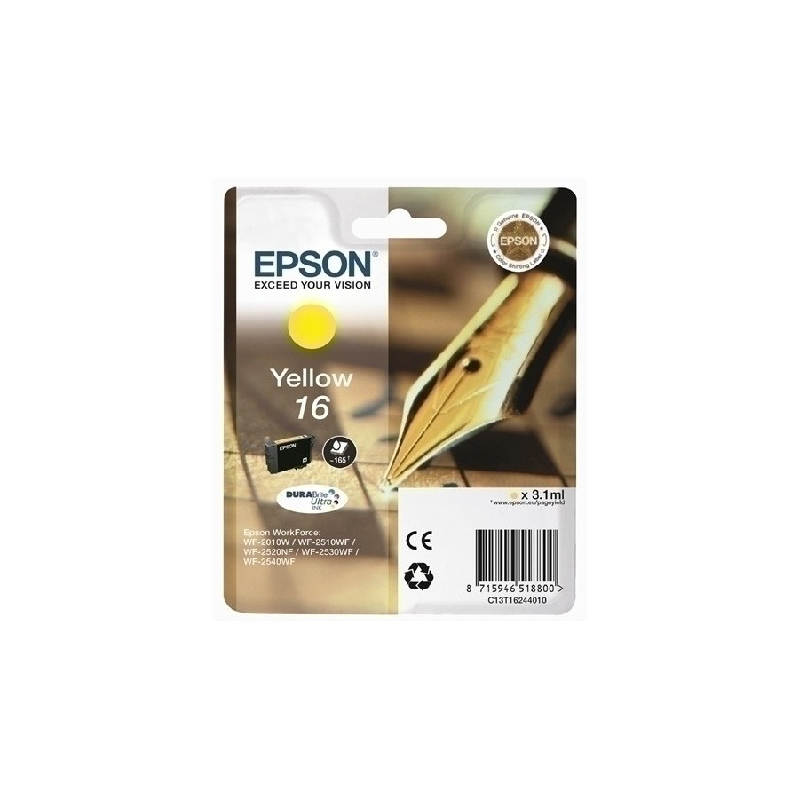 CART.IJ.EPSON T162440 Nº16 AMARILLO