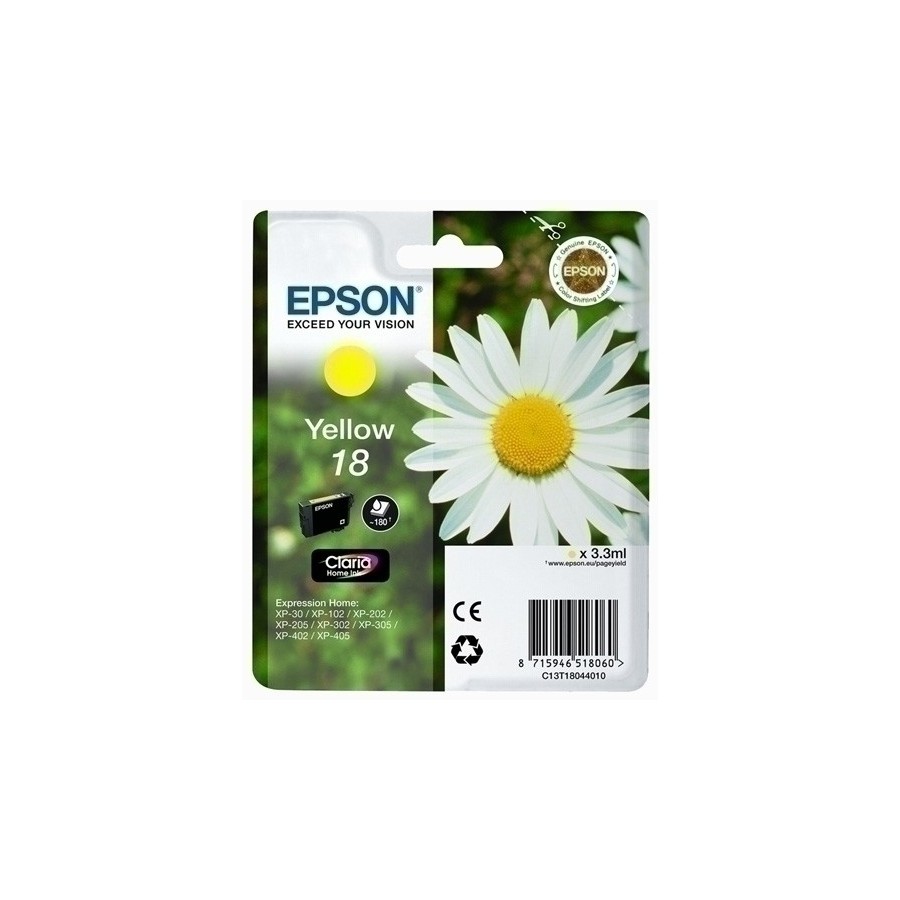 CART.IJ.EPSON T180440 Nº18 AMARILLO