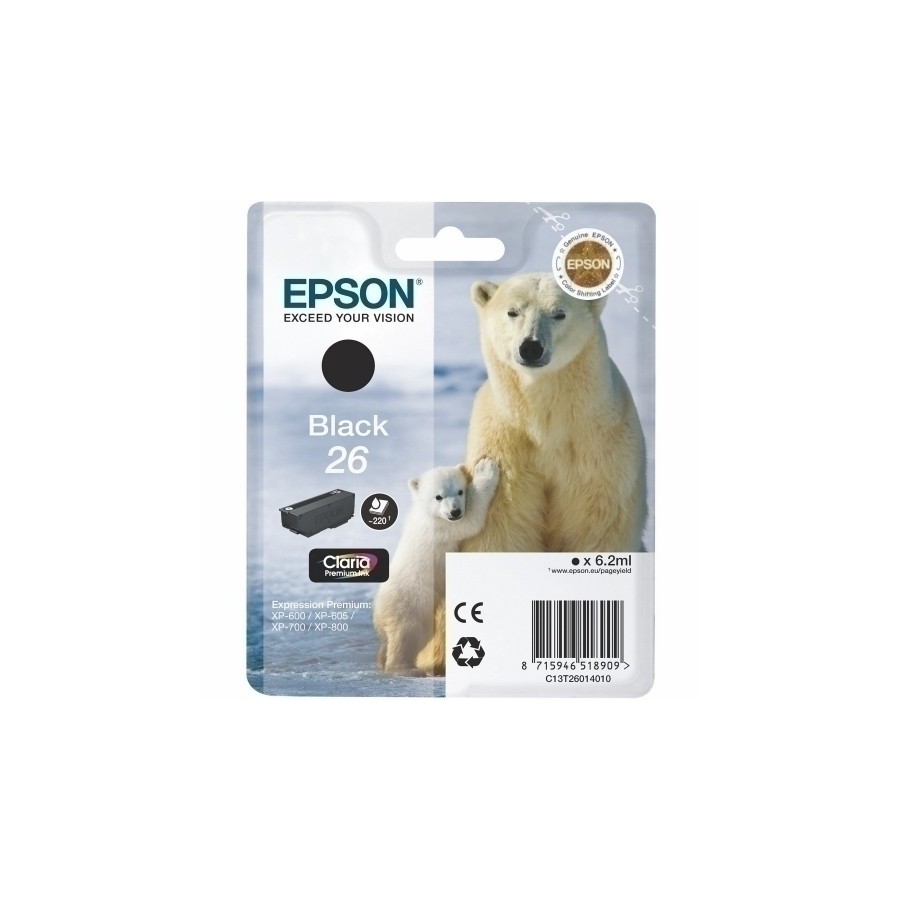 CART.IJ.EPSON T260140 XP-760 NEGRO