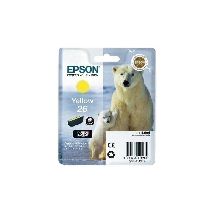 CART.IJ.EPSON T261440 Nº26 AMARILLO