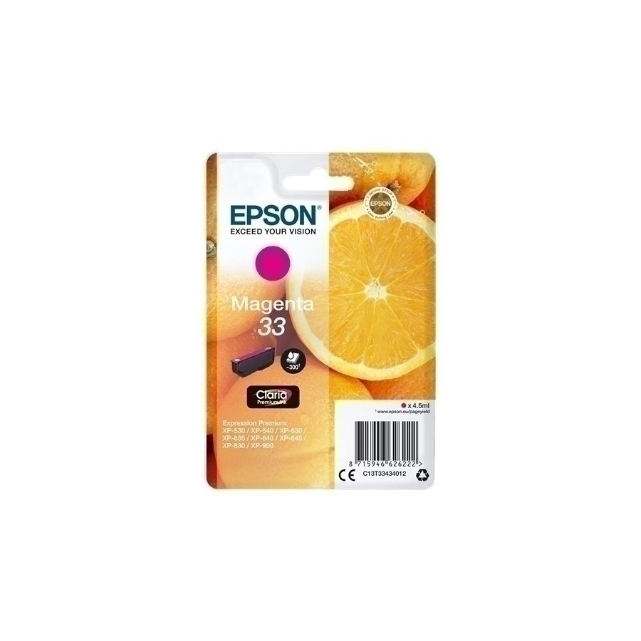 CART.IJ.EPSON T334340 Nº33 MAGENTA