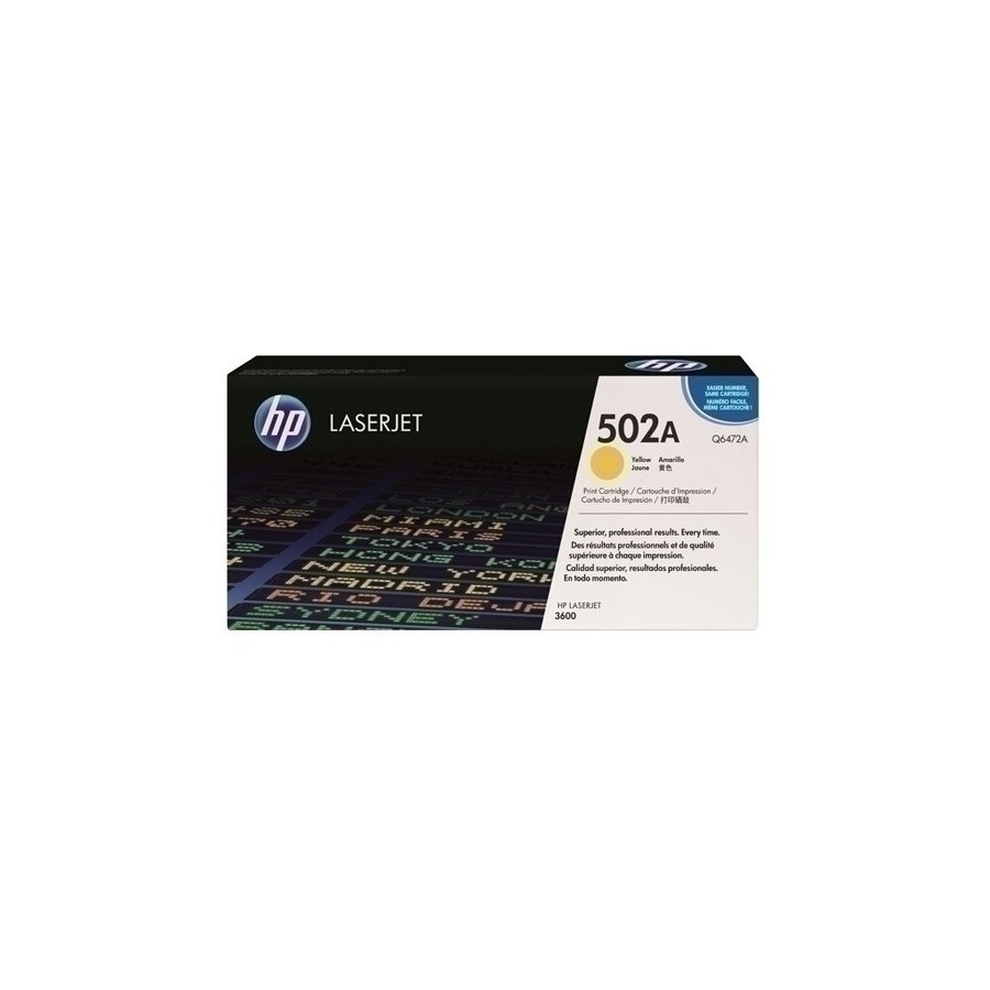 TONER HP Nº502A Q6472A LJ C.3600 AMARILL