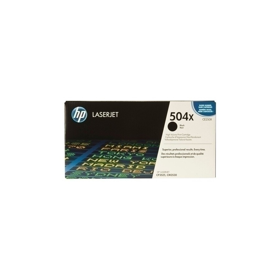 TONER HP Nº504X CE250X LJ CP3525 NEGRO