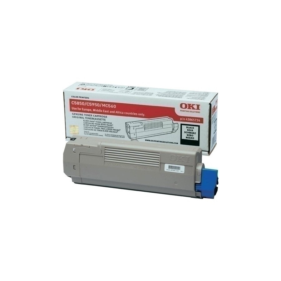 TONER OKI C5850/MC560 NEGRO (8.000 pág.)