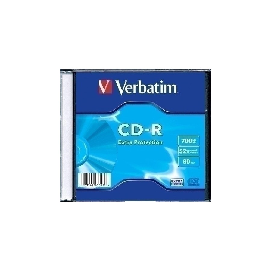 CD-ROM VERBATIM 700MB 52x SLIM C/10
