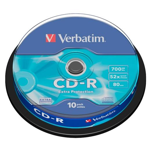 CD-ROM VERBATIM 700MB 52x SPINDLE 10