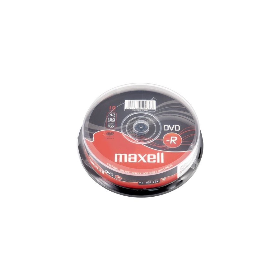 DVD -R MAXELL 4.7GB 16x SPINDLE 10