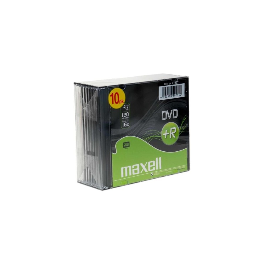 DVD+R MAXELL 4,7GB 16x SLIM CASE P/10