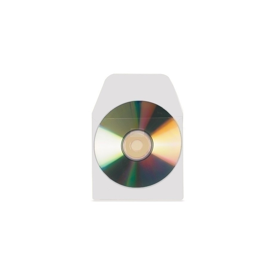 FUNDA CD/DVD 3L 127x127 ADH. BOLSA 100