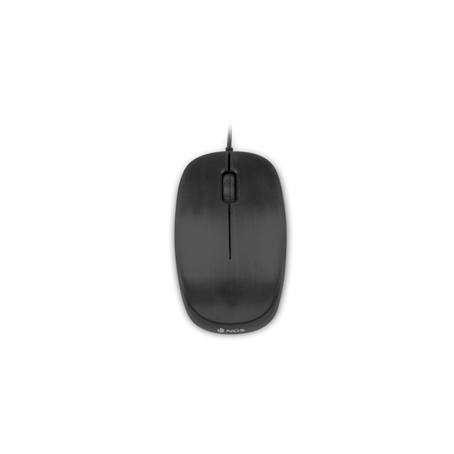 RATON NGS FLAME OPTICO USB NEGRO
