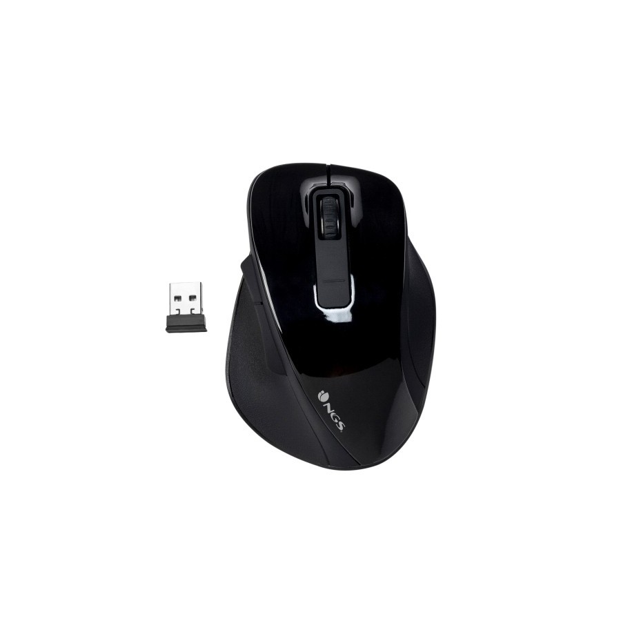 RATON NGS BOW OPTICO USB NEGRO