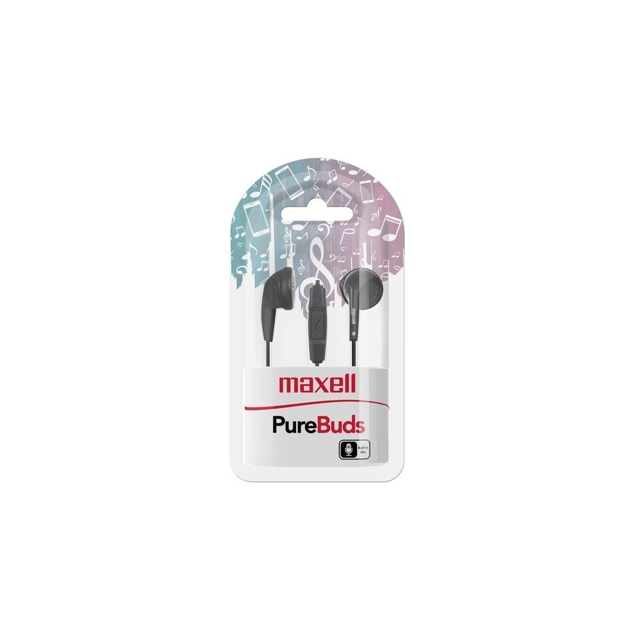 AURICULARES MAXELL BOTON NEGRO M668