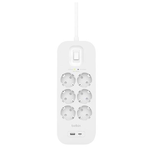 ENCHUFE PROTECTOR BELKIN 6 SAL.(REGLETA)