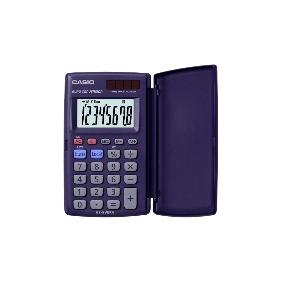 CALCULADORA BOLS.CASIO 8 DIG. HS-8VERA