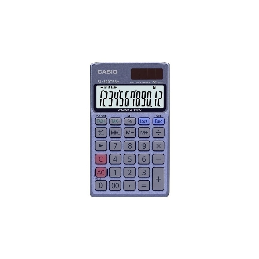 CALCULADORA BOLS.CASIO 12 DIG. SL-320TER