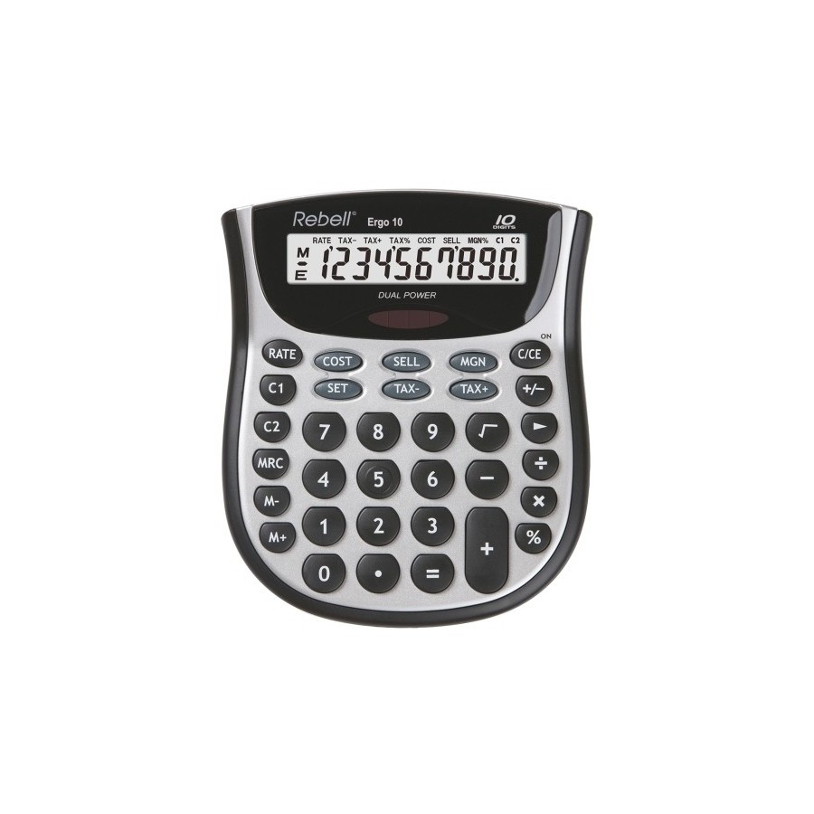 CALCULADORA SOBR.REBELL 10 DIG. ERGO 10