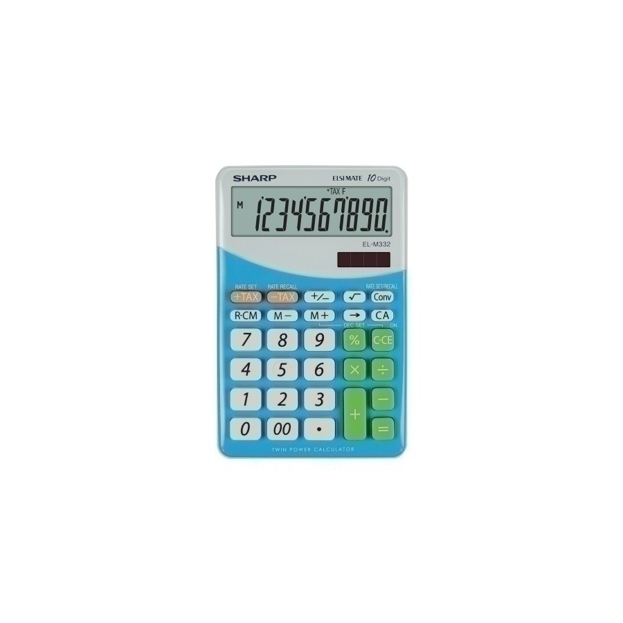 CALCULADORA SOBR.SHARP 10 DIG. EL-M332 A