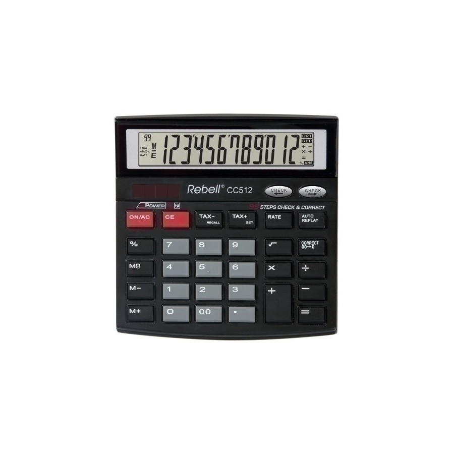 CALCULADORA SOBR.REBELL 12 DIG. CC512 BX
