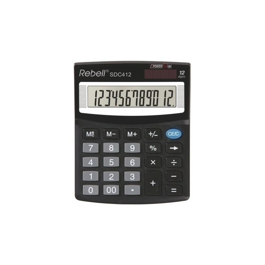 CALCULADORA SOBR.REBELL 12 DIG. SDC412