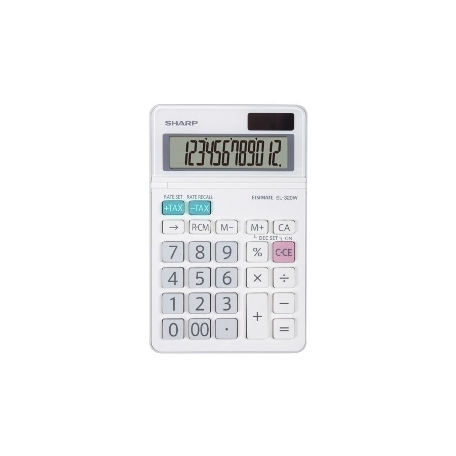 CALCULADORA SOBR.SHARP 12 DIG. EL-320W